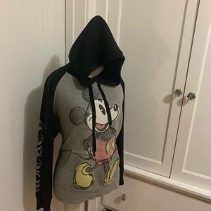 Black and Grey Disney Mickey Mouse Hoodie